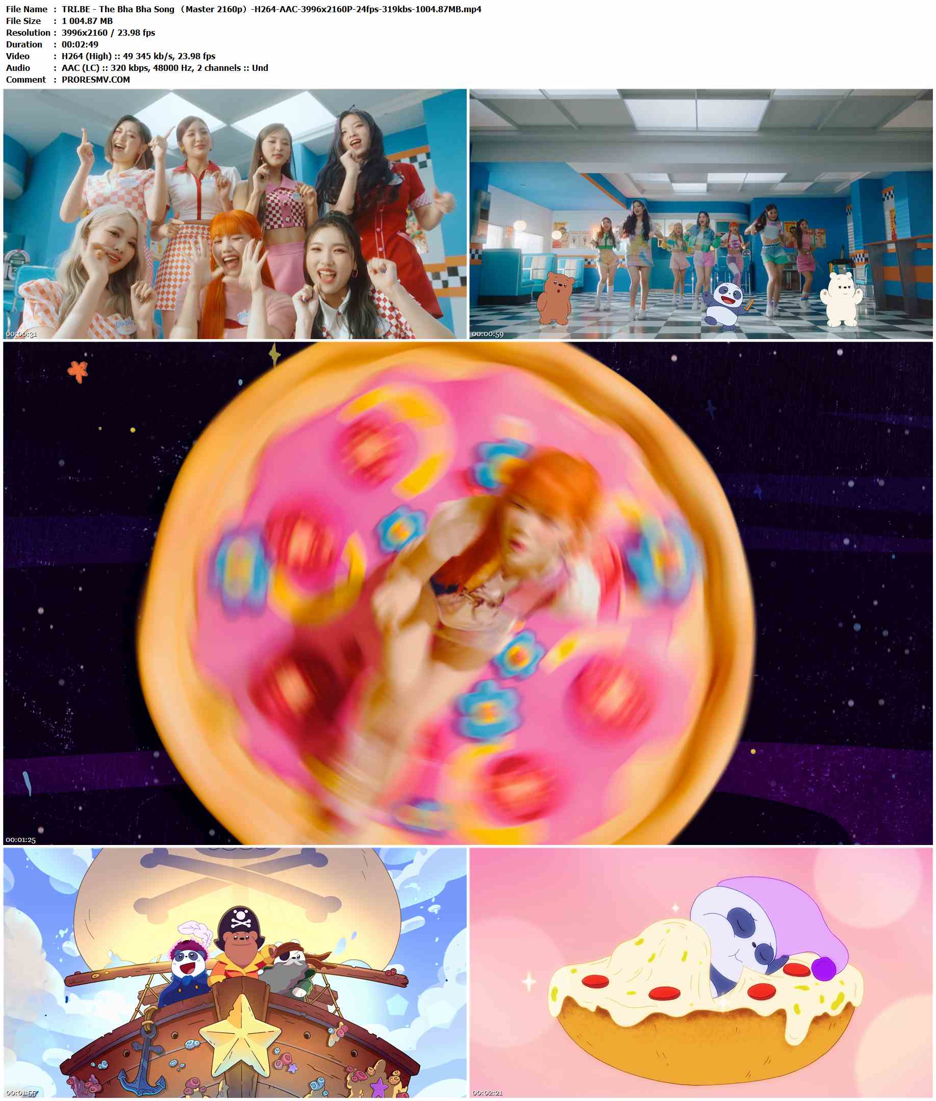 TRI.BE - The Bha Bha Song （Master 2160p）-H264-AAC-3996x2160P-24fps-319kbs-1004.87MB官方MV_高清MV